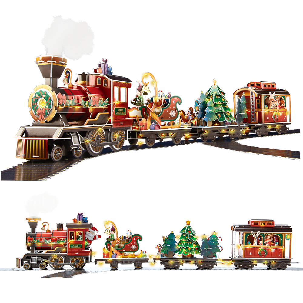 cubicfun-my-christmas-village-santa-express-p805h-puzzle-3d-no-l image 2