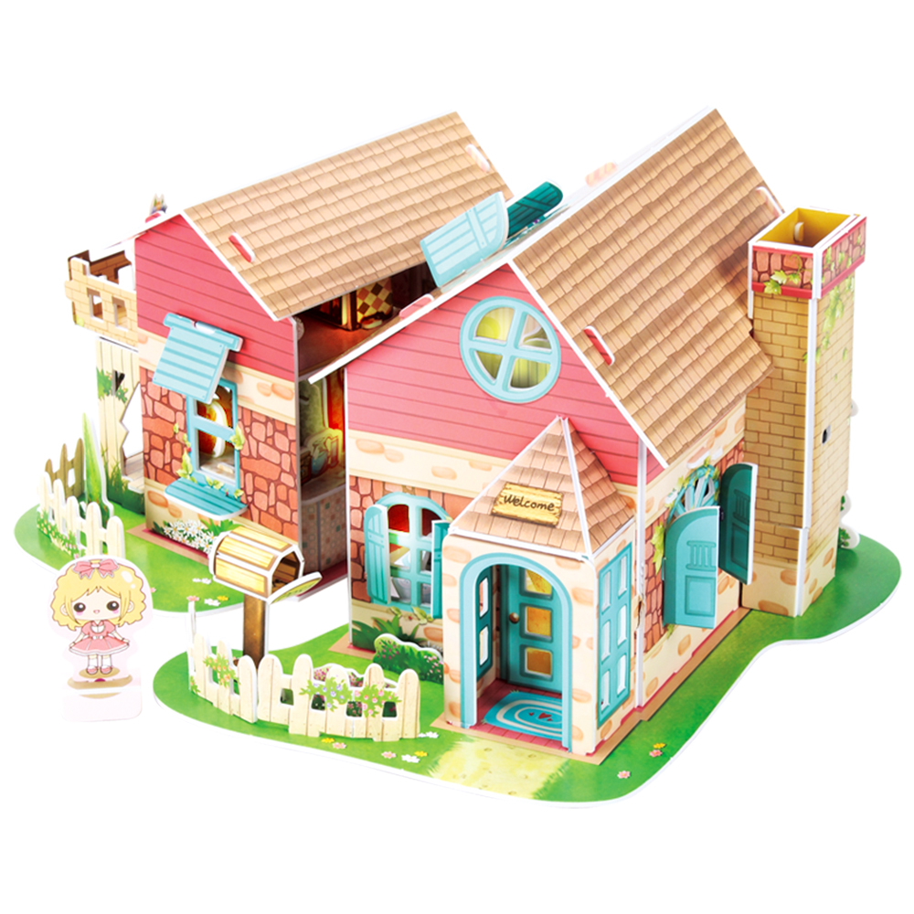 cubicfun-dollhouse-p615h-sweet-villa-puzzle-3d-maison image 2