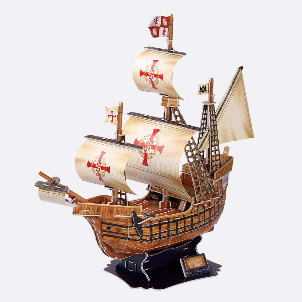 cubicfun-ships-santa-maria-t4008h-puzzle-3d-bateau image 2