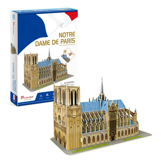 cubicfun-architecture-c242h-notre-dame-puzzle-3d-cath-drale image 1