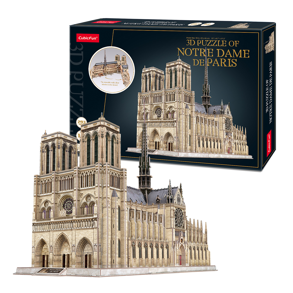 cubicfun-master-mc260h-notre-dame-puzzle-3d-paris image 1