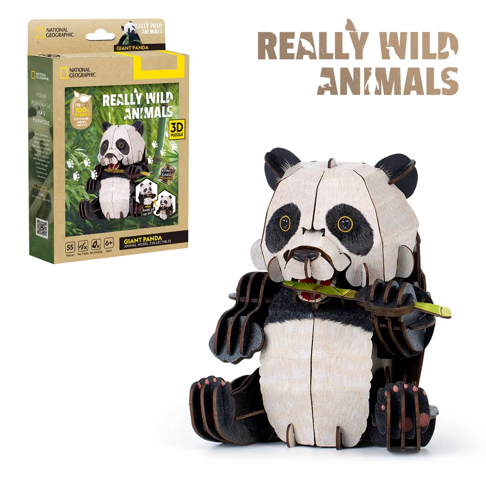 cubicfun-really-wild-ds1181h-panda-g-ant-puzzle-3d-animal image 1