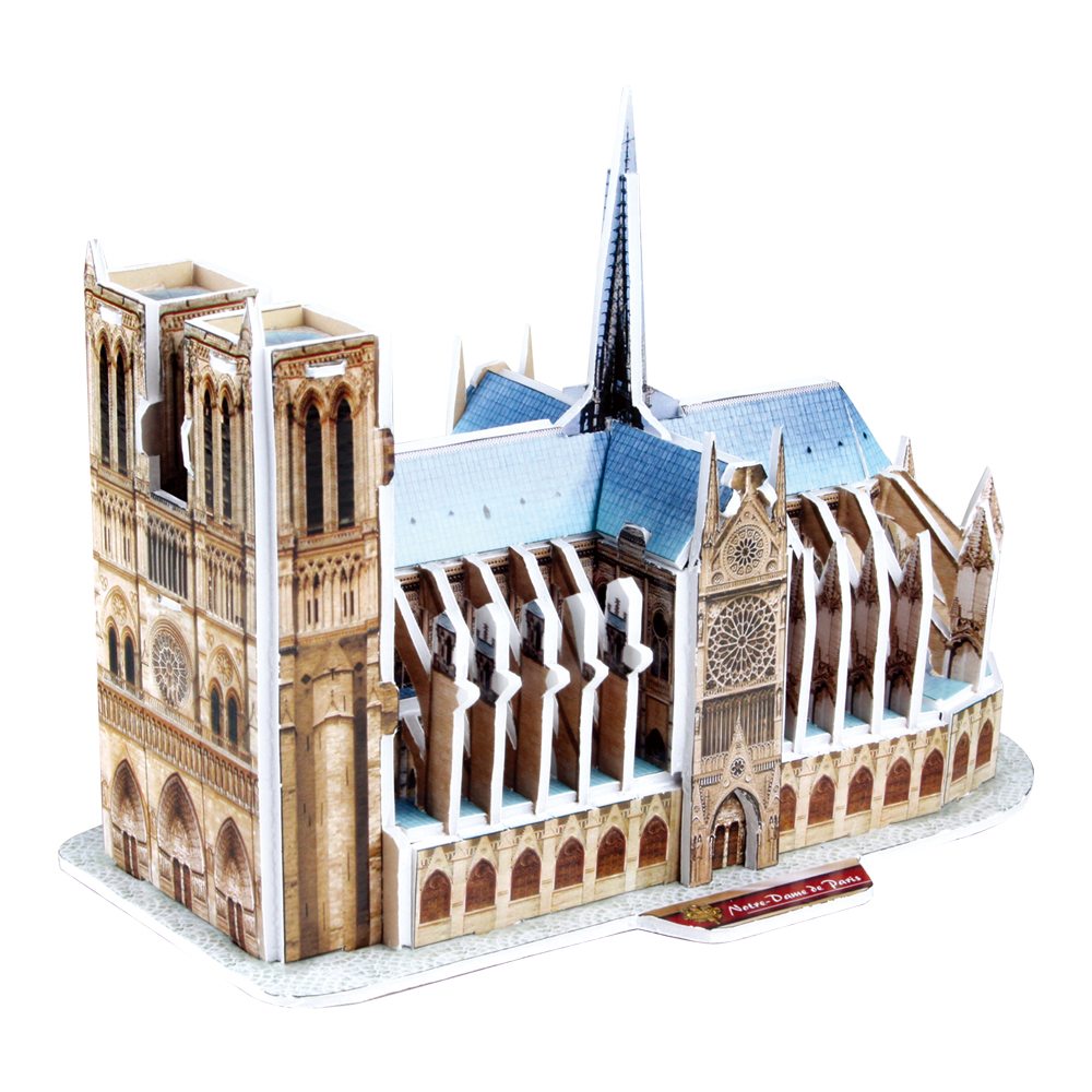 cubicfun-architecture-s3012h-notre-dame-de-paris-puzzle-3d image 2