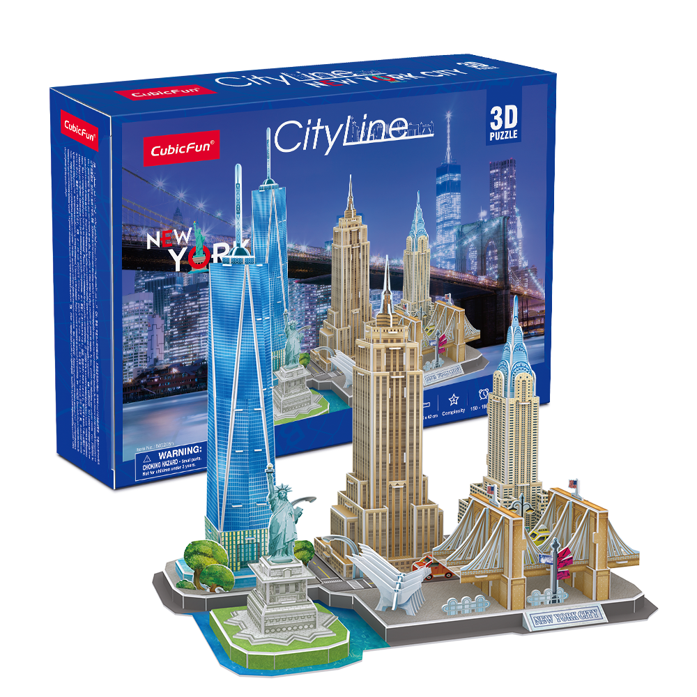 cubicfun-city-line-mc255h-new-york-city-puzzle-3d-ville image 1