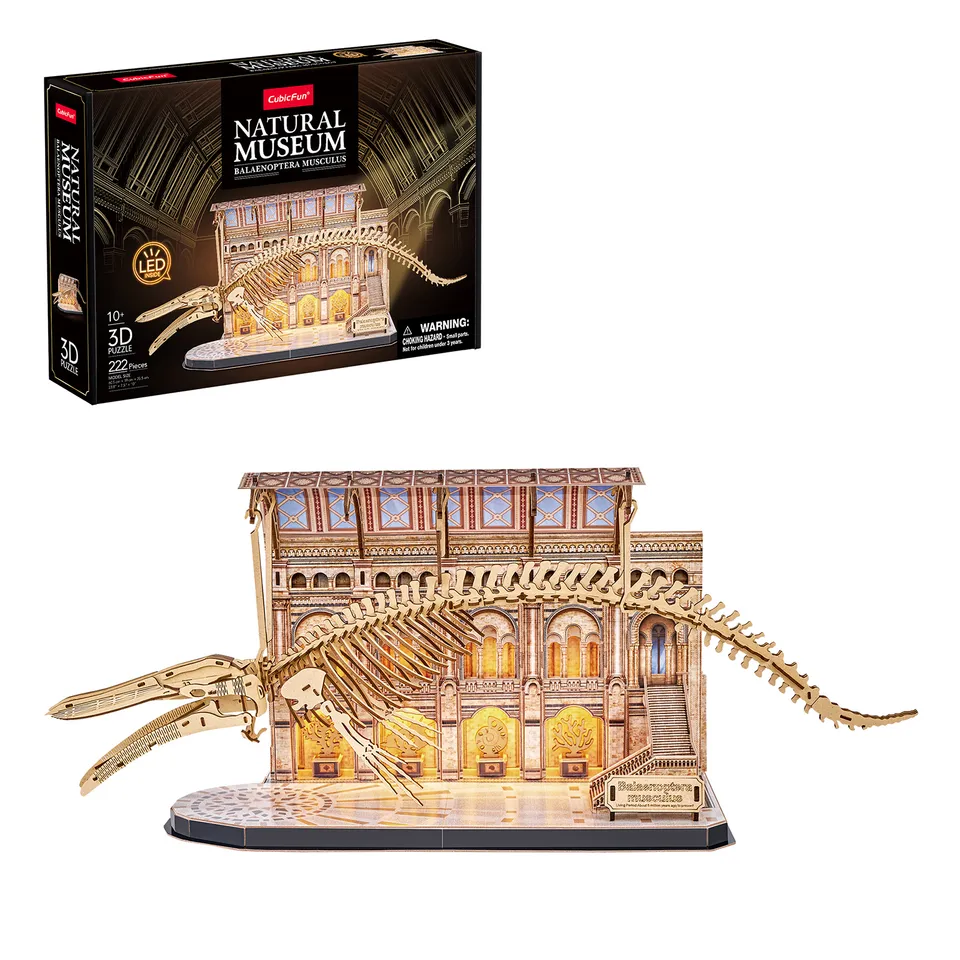 cubicfun-museum-l545h-puzzle-3d-baleine-bleue-squelette image 1