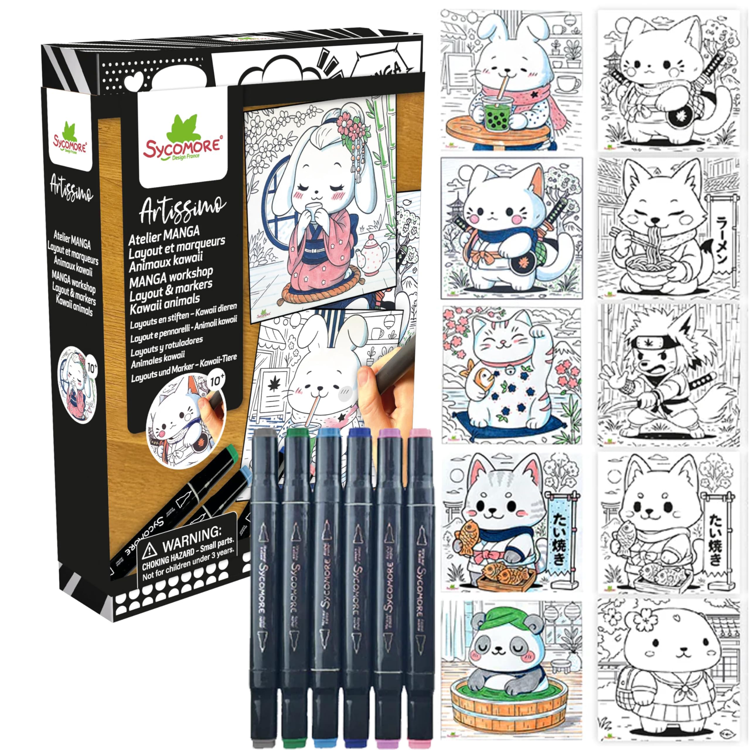 sycomore-artissimo-atelier-manga-animaux-kawaii-pm image 1