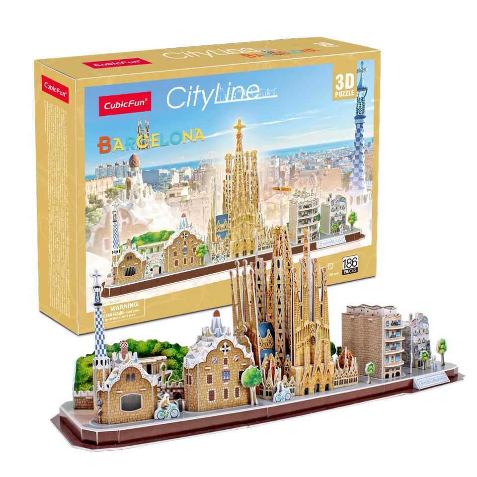 cubicfun-city-line-barcelona-mc256h-puzzle-3d-sans-colle image 1