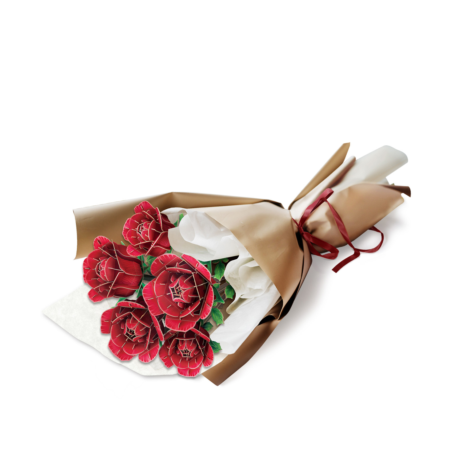 cubicfun-botanical-collection-p865h-rose-puzzle-3d-fleur image 2