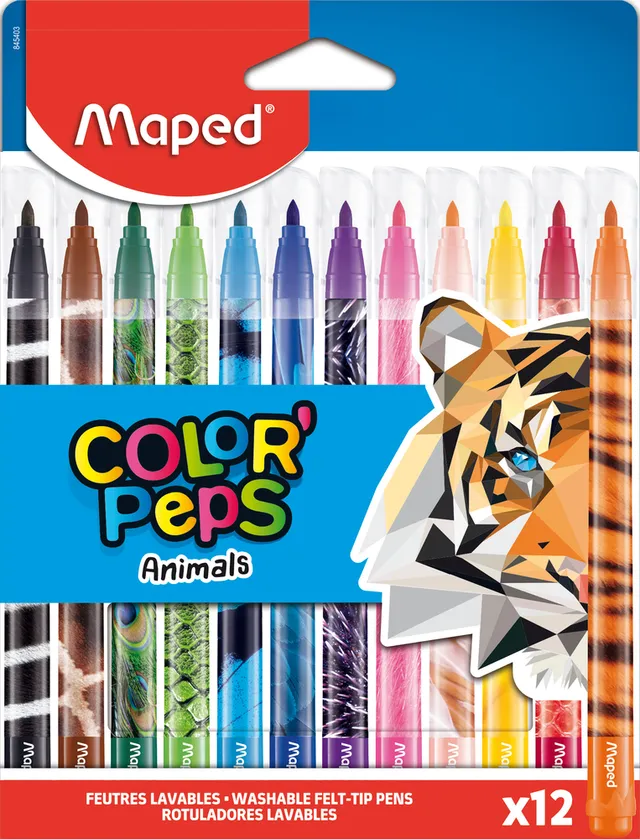 maped-color-peps-pastels-la-cire-x12-couleurs-vives image 1