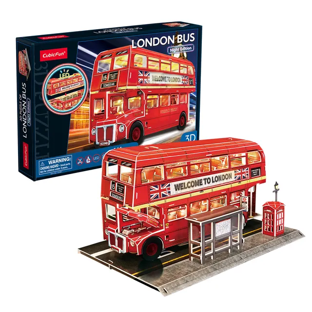 cubicfun-led-lighting-l538h-london-bus-puzzle-3d-lumineux image 1