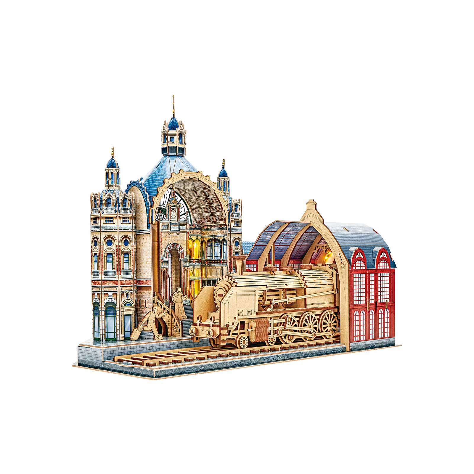 cubicfun-museum-collection-l548h-train-station-puzzle-3d-gare image 2