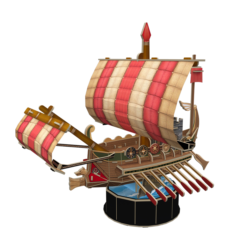 cubicfun-ships-vessels-t4032h-roman-warship-puzzle-3d-sans-colle image 2