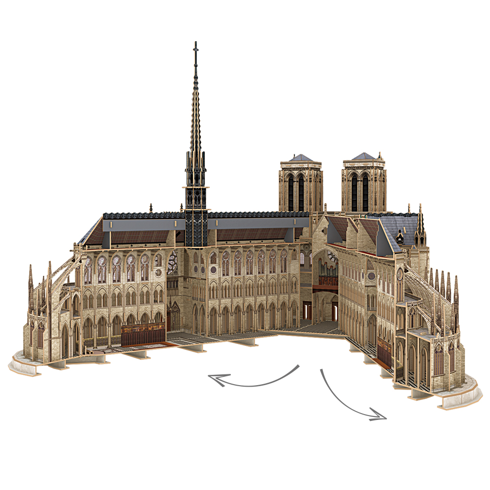 cubicfun-master-mc260h-notre-dame-puzzle-3d-paris image 3