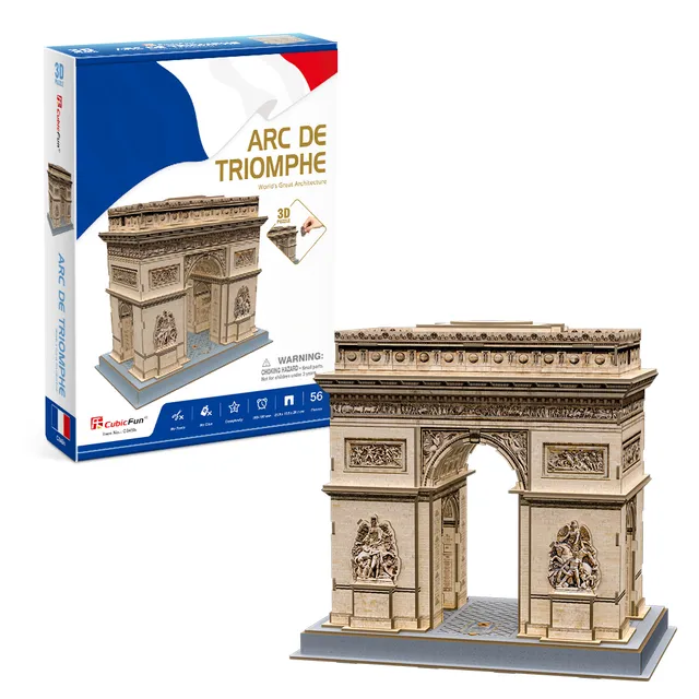cubicfun-architecture-c045h-arc-de-triomphe-puzzle-3d image 1