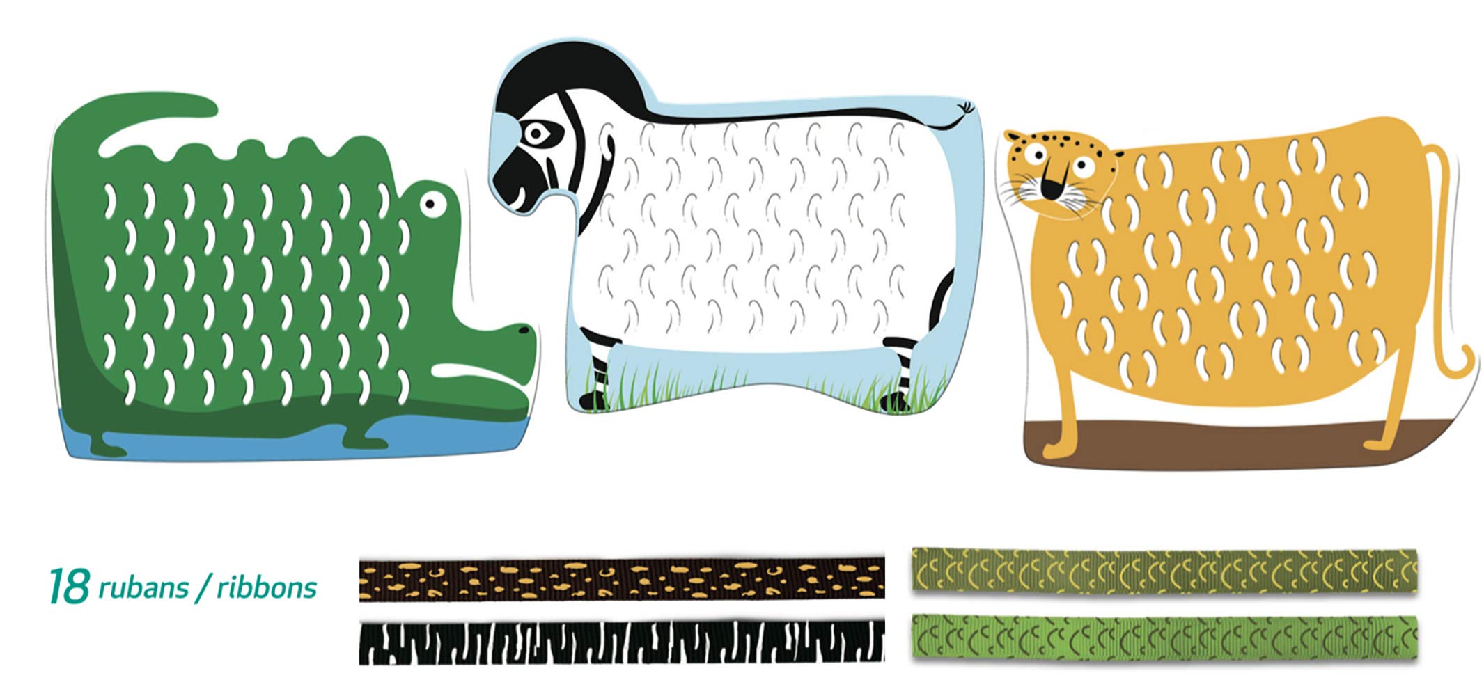 au-sycomore-lovely-box-cre4092-kit-tissage-animaux-jungle image 4