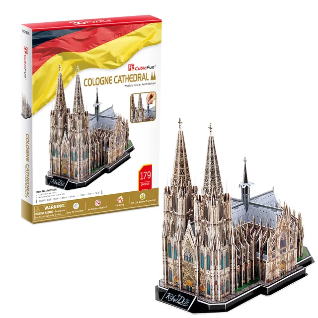 cubicfun-mc160h-cologne-cathedral-puzzle-3d-cath-drale image 1