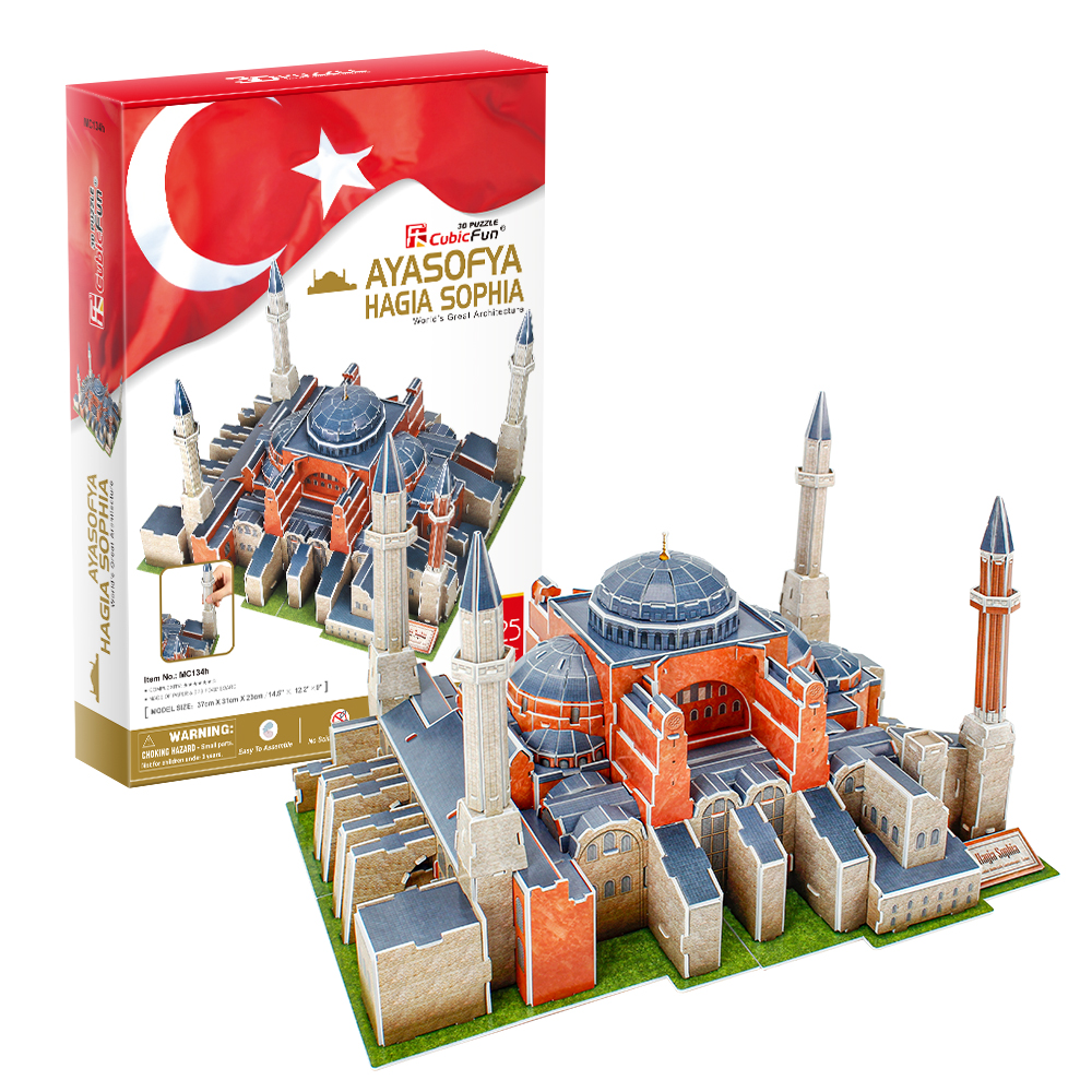 cubicfun-architecture-expert-mc134h-sainte-sophie-puzzle-3d image 1