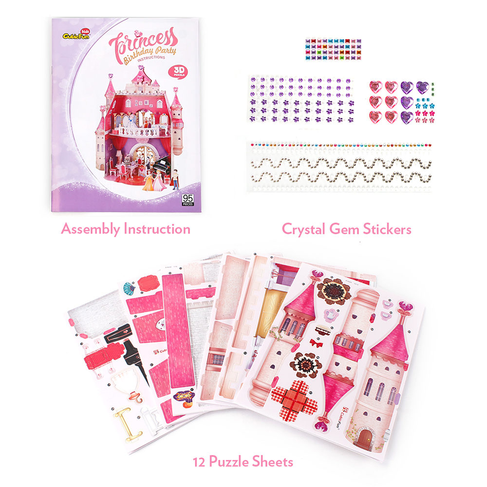 cubicfun-dollhouse-e1622h-maison-poup-e-princess-birthday image 3
