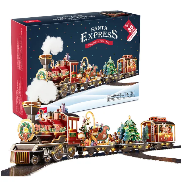 cubicfun-my-christmas-village-santa-express-p805h-puzzle-3d-no-l image 1