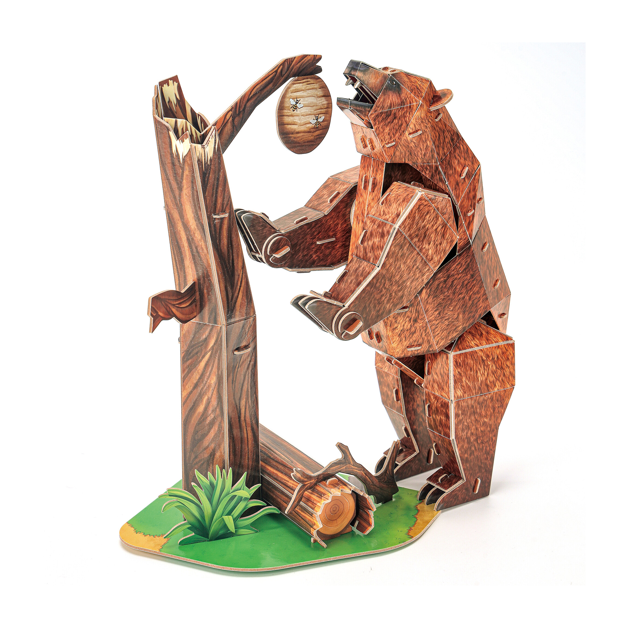 cubicfun-wild-animals-brown-bear-ds1096h-puzzle-3d-ours-brun image 2
