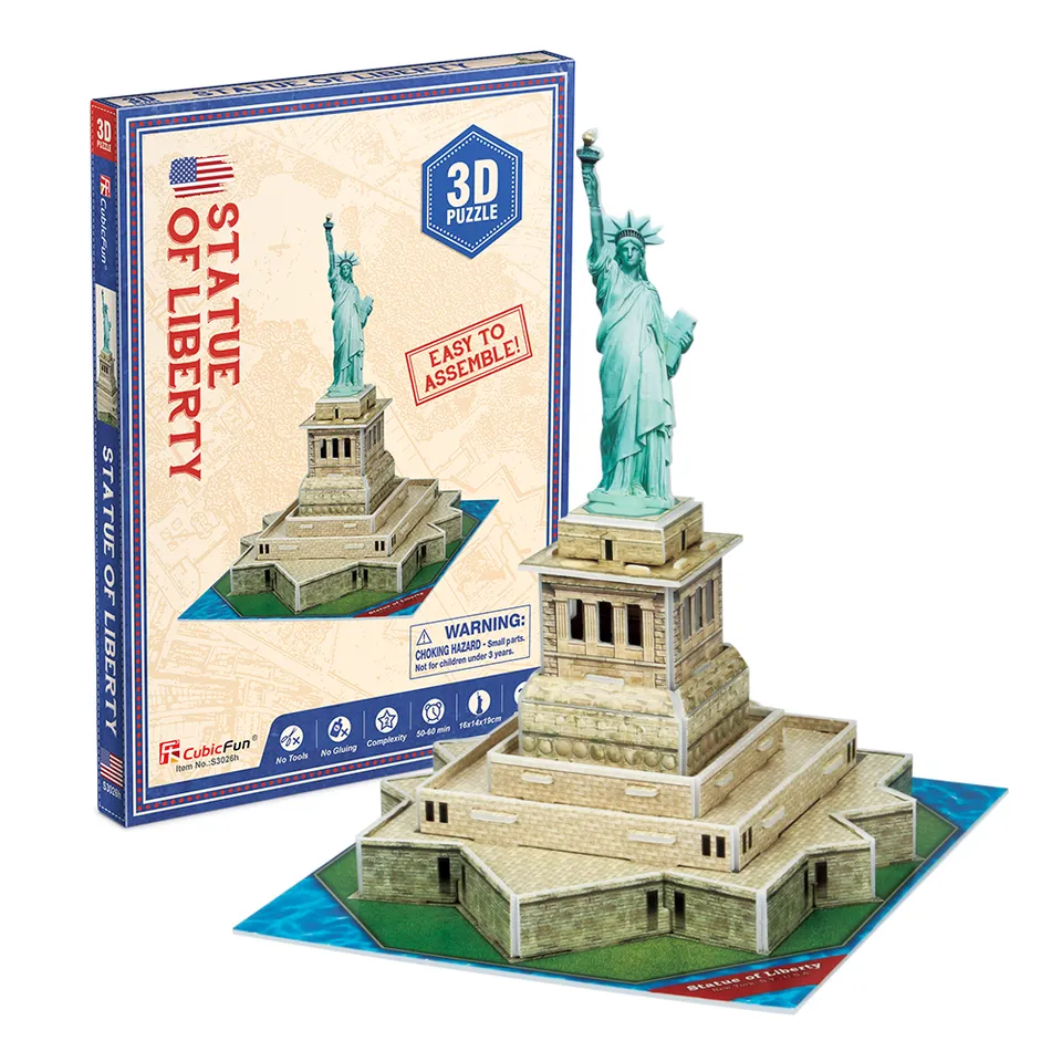 cubicfun-architecture-s3026h-statue-of-liberty-puzzle-3d-new-york image 1