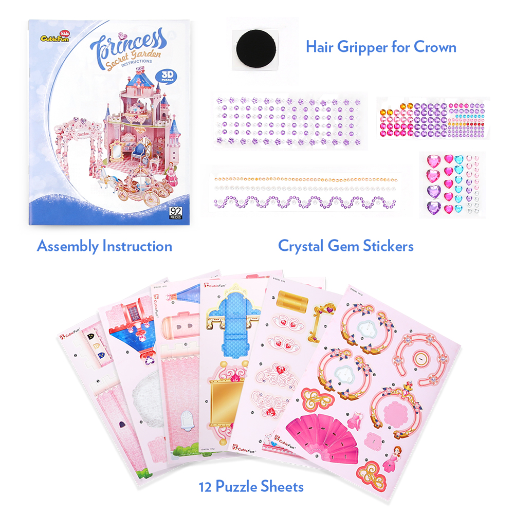 cubicfun-dollhouse-e1623h-princess-secret-garden-puzzle-3d image 3