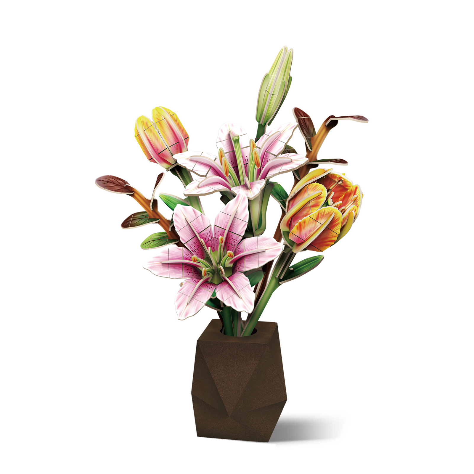 cubicfun-botanical-collection-p871h-puzzle-3d-tulipe-lys image 2