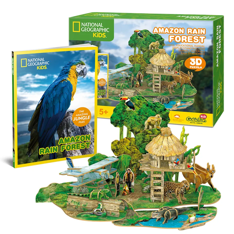 cubicfun-explorer-ds0979h-amazon-rain-forest-puzzle-3d-jungle image 1