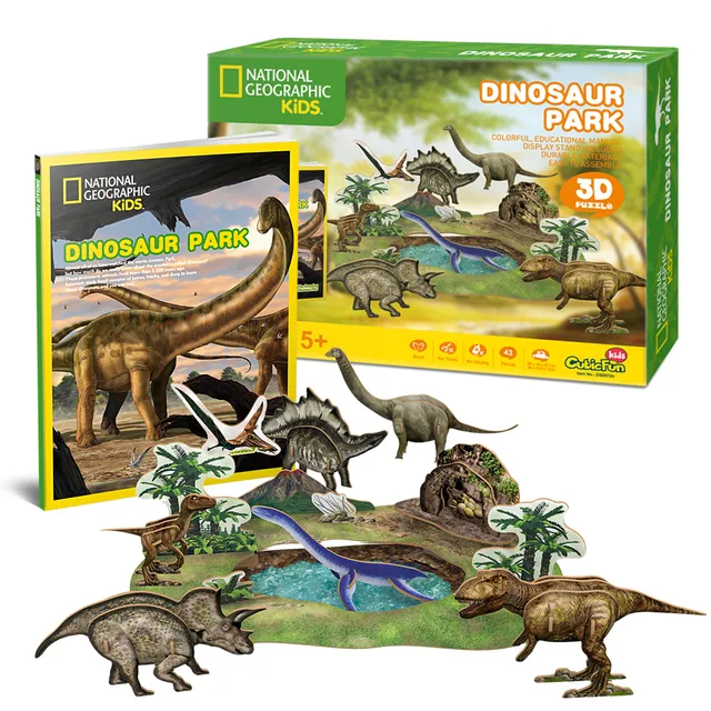 cubicfun-explorer-ds0973h-puzzle-3d-parc-dinosaures image 1