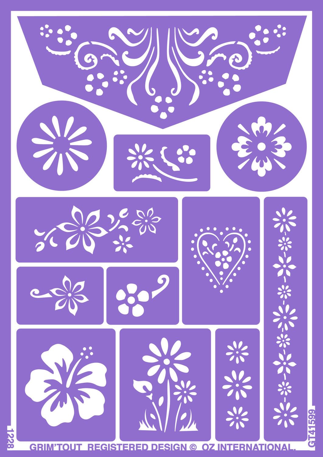 grim-tout-indispensables-pochoir-maquillage-fleurs-21x15-lavable image 1