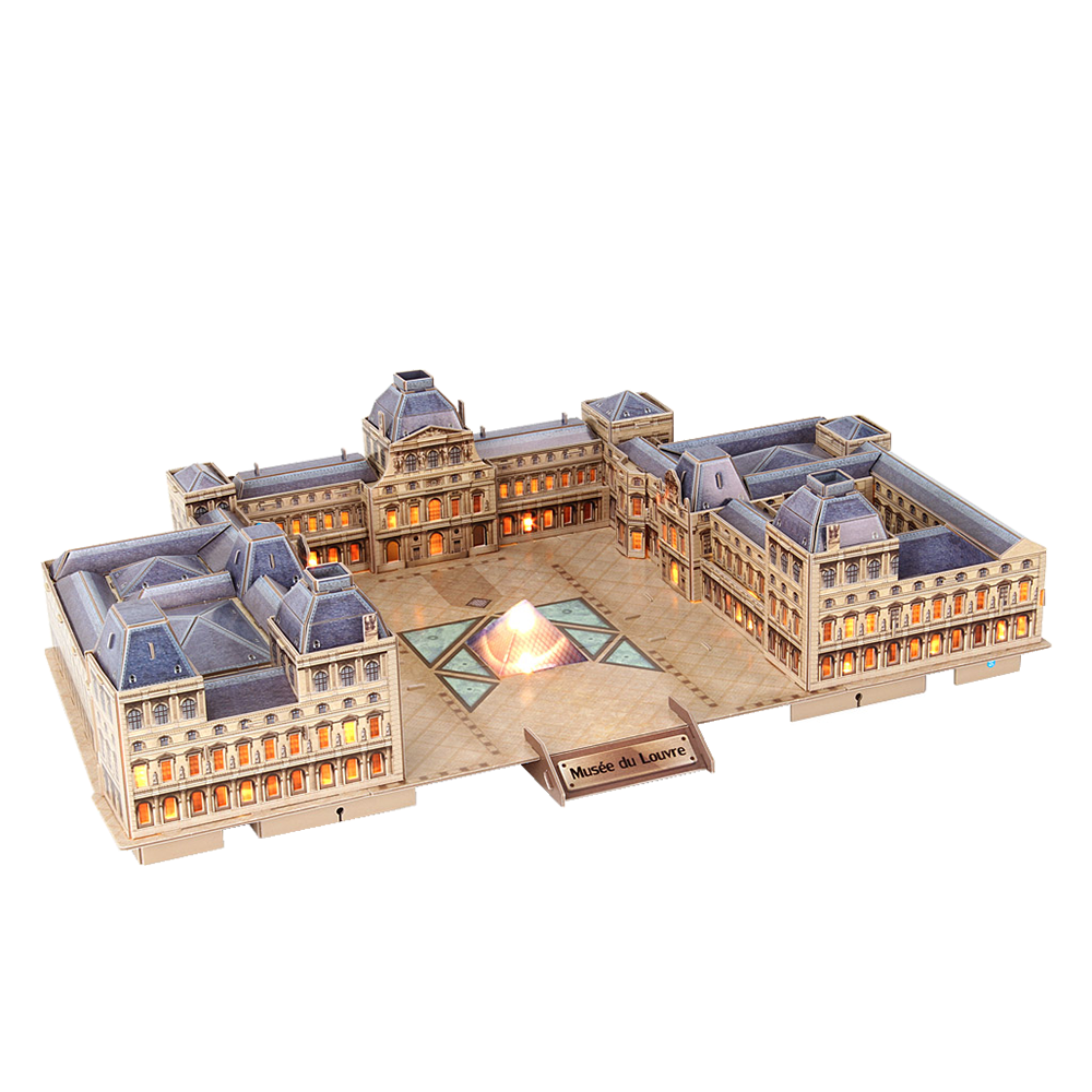 cubicfun-led-lighting-l517h-the-louvre-puzzle-3d-lumineux image 2