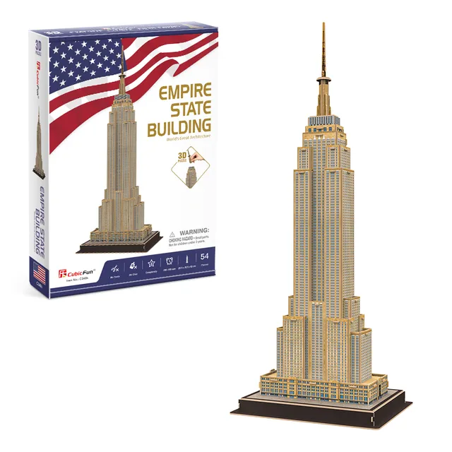 cubicfun-architecture-c246h-empire-state-building-puzzle-3d image 1