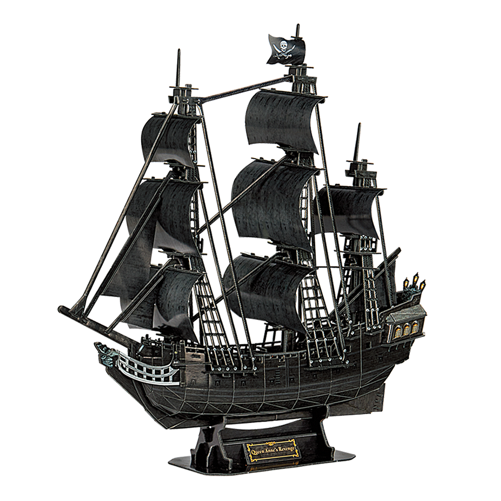 cubicfun-pirates-world-queen-anne-s-revenge-t4005h-puzzle-3d-bateau image 2