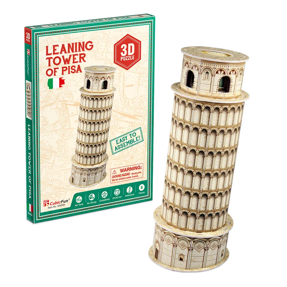 cubicfun-architecture-s3008h-puzzle-3d-tour-de-pise image 1