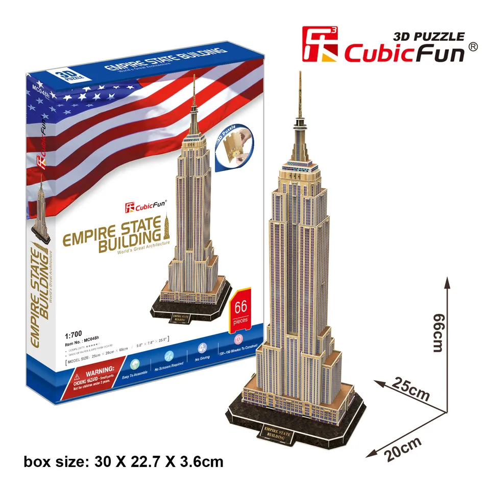 cubicfun-mc048h-2-new-york-architectures-puzzle-3d-66-pi-ces image 1