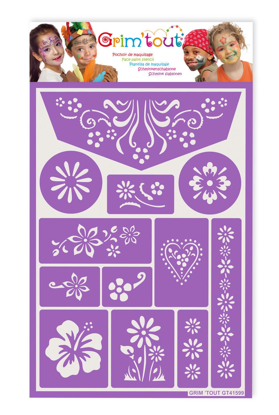 grim-tout-indispensables-pochoir-maquillage-fleurs-21x15-lavable image 2