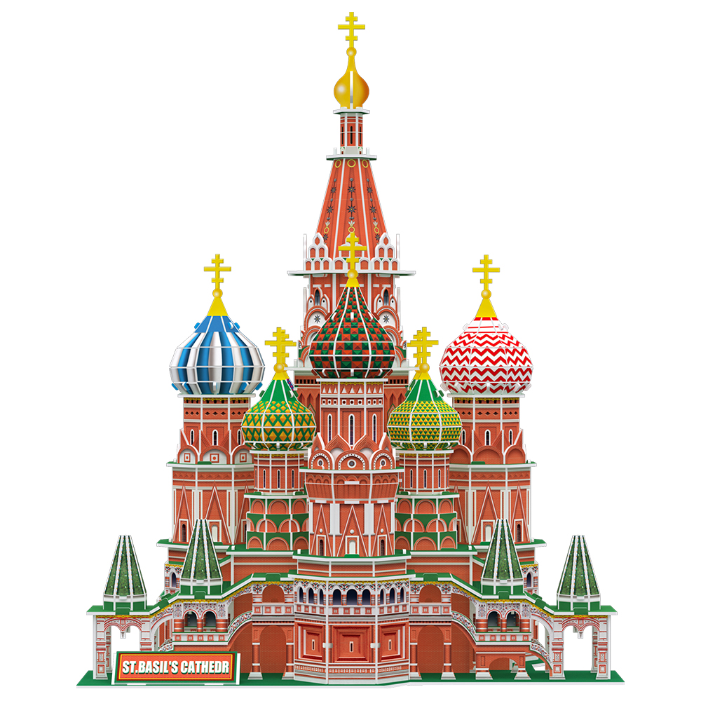 cubicfun-city-traveller-ds0999h-cath-drale-saint-basile-puzzle-3d image 2