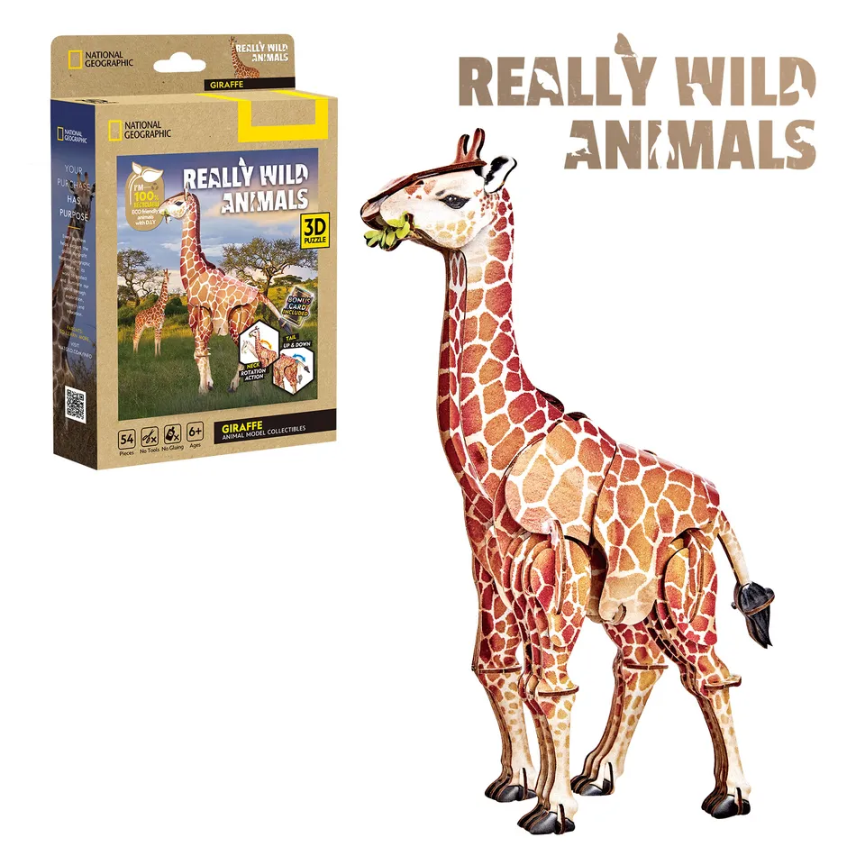 cubicfun-really-wild-animals-ds1190h-giraffe-puzzle-3d image 1
