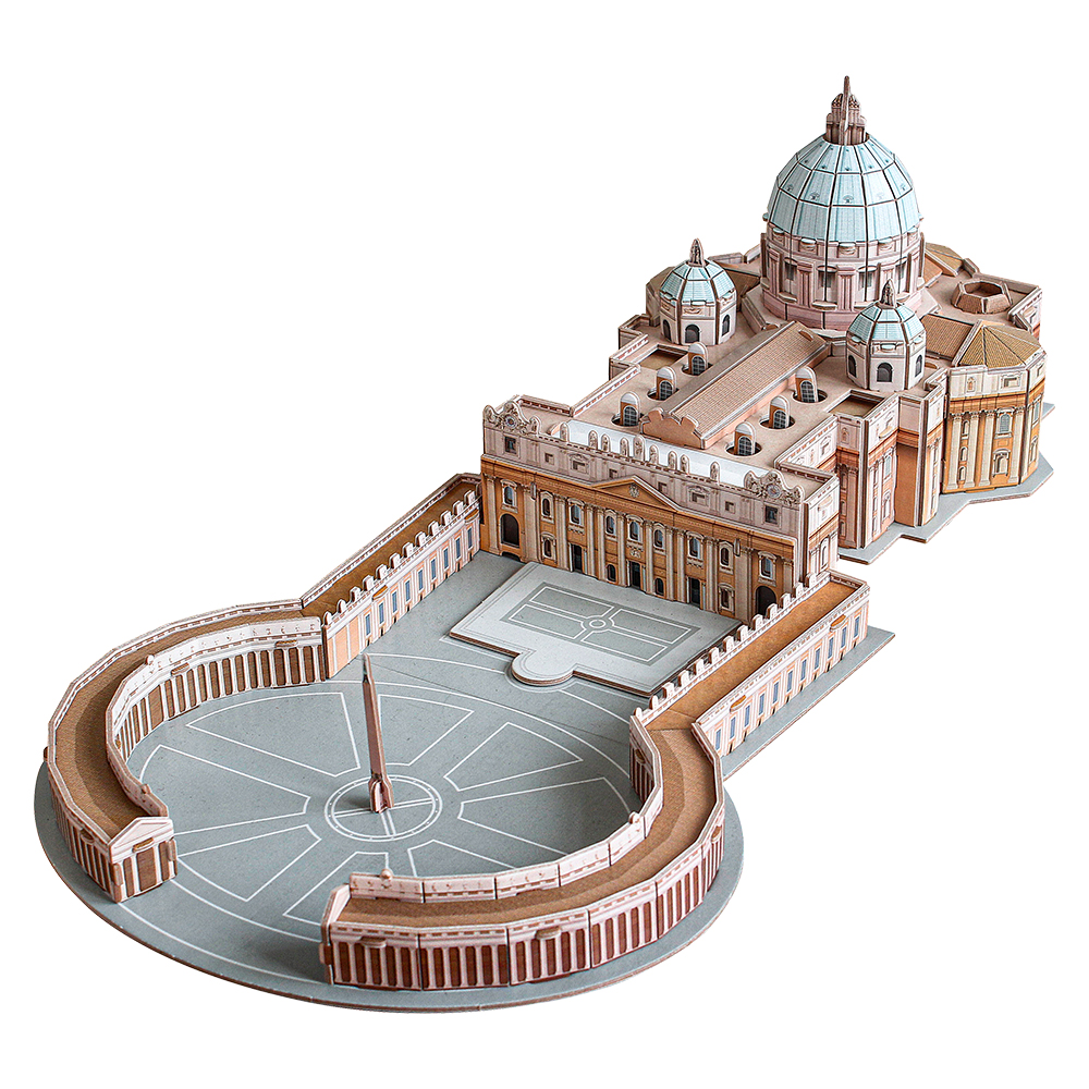 cubicfun-c244h-st-peter-s-basilica-puzzle-3d-basilique-sans-colle image 2