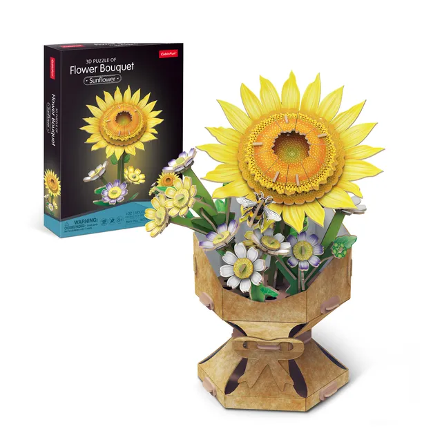 cubicfun-botanical-collection-w3303h-puzzle-3d-tournesol image 1