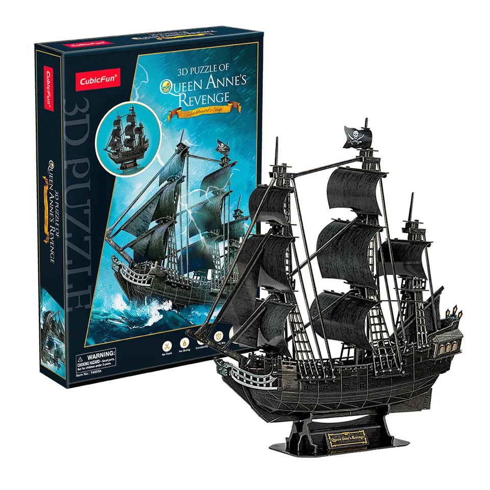 cubicfun-pirates-world-queen-anne-s-revenge-t4005h-puzzle-3d-bateau image 1