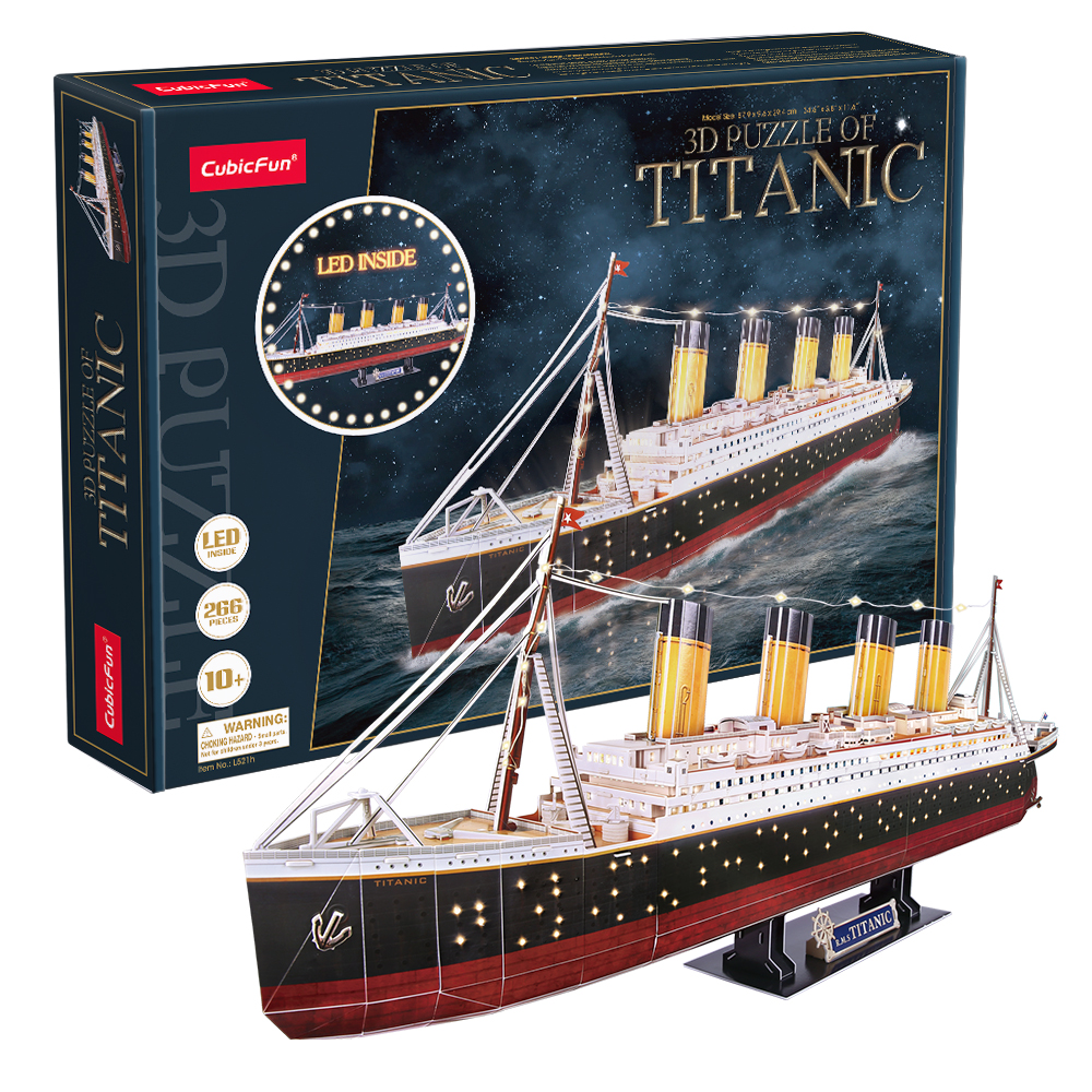 cubicfun-ships-vessels-l521h-titanic-puzzle-3d-bateau image 1