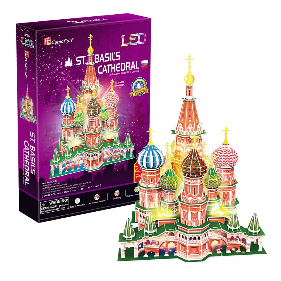 cubicfun-led-lighting-l519h-st-basile-puzzle-3d-led image 1