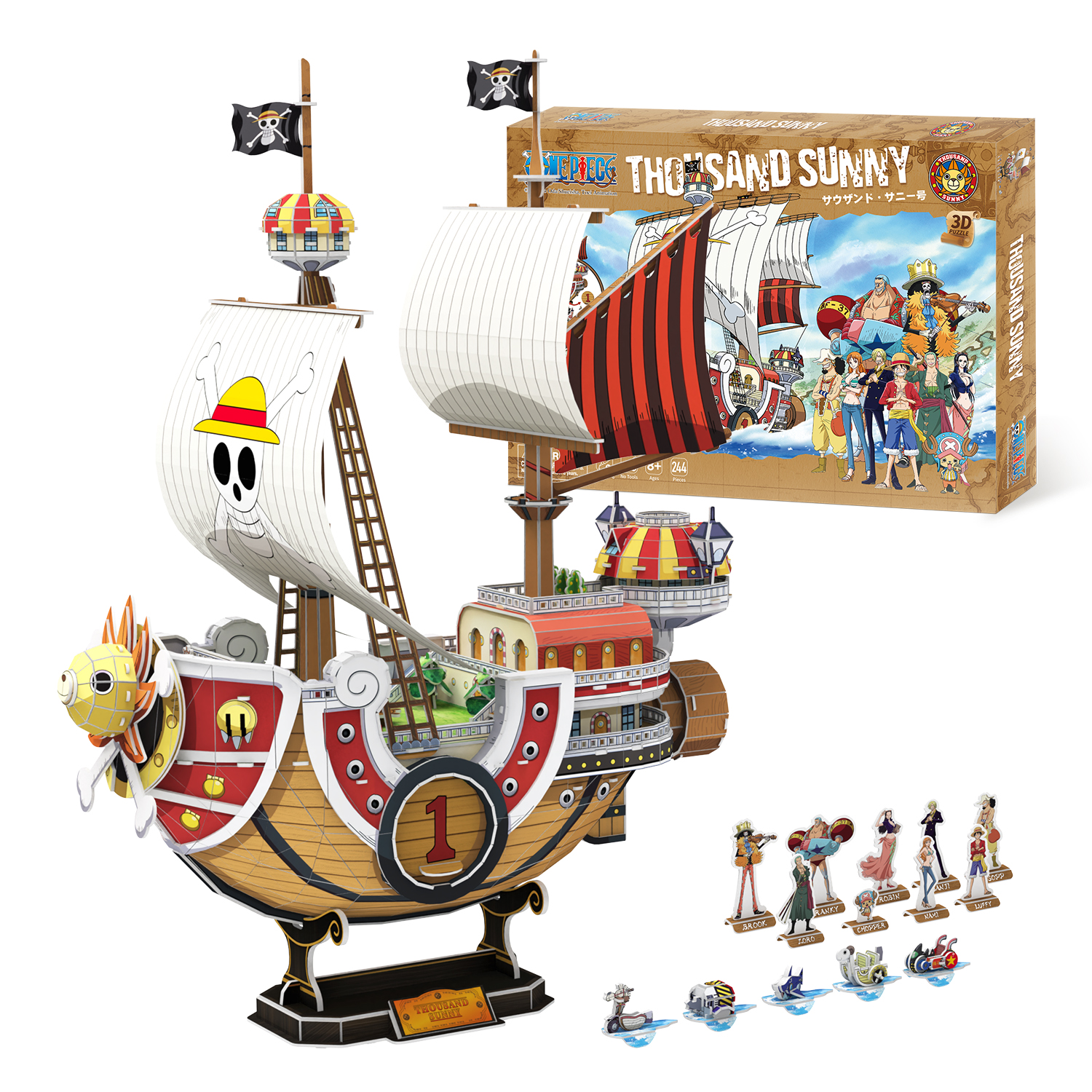 cubicfun-one-piece-ds1027h-thousand-sunny-plus-puzzle-3d-bateau image 1