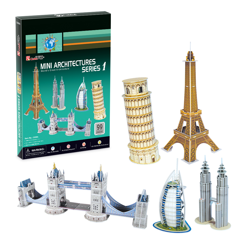 cubicfun-advanced-c056h-mini-architecture-series-1-puzzle-3d image 1
