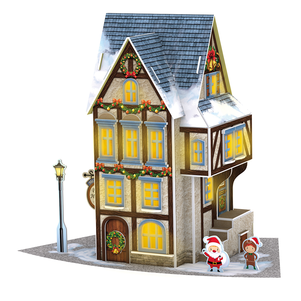 cubicfun-my-christmas-village-p804h-mt-moor-beer-house-puzzle-3d image 2