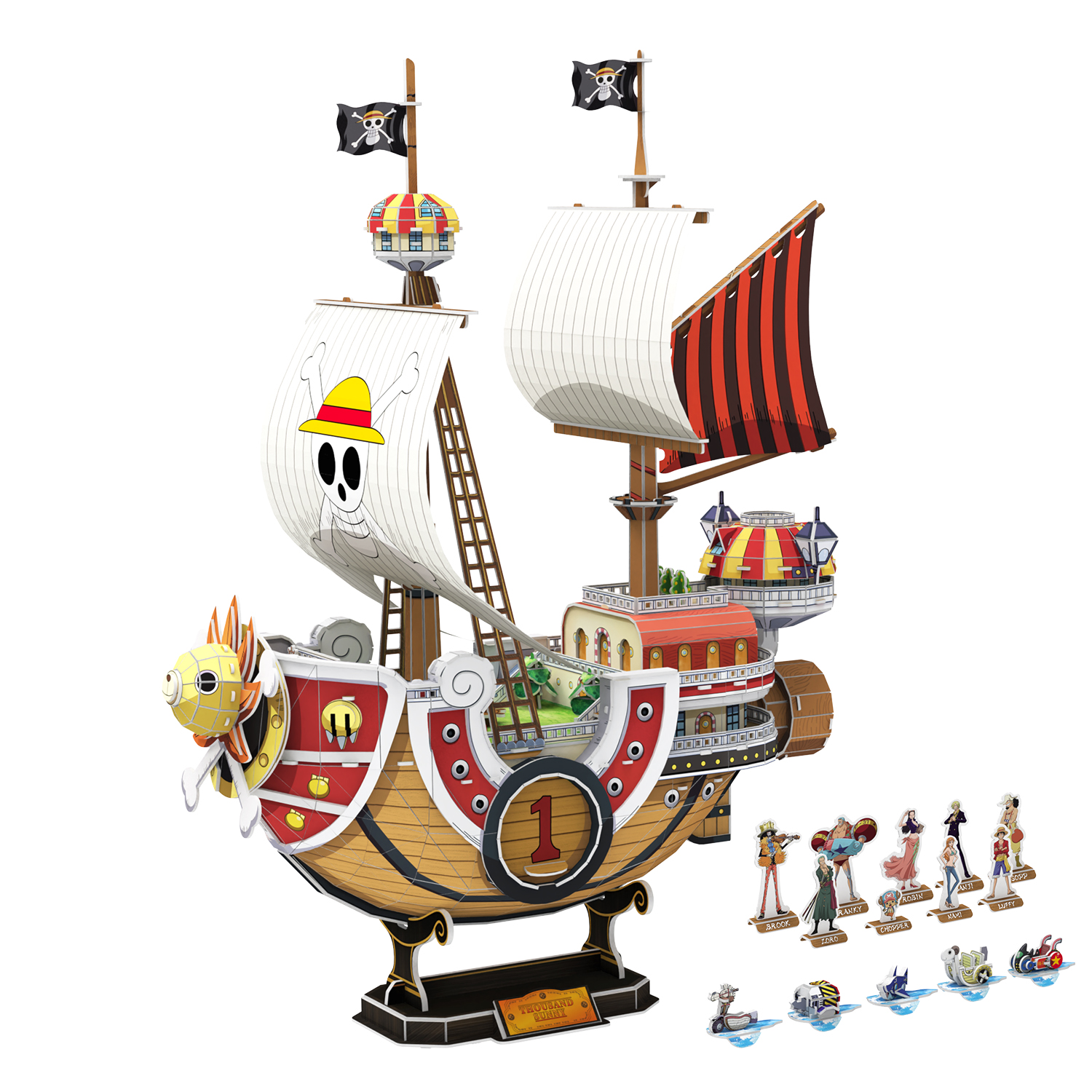 cubicfun-one-piece-ds1027h-thousand-sunny-plus-puzzle-3d-bateau image 2