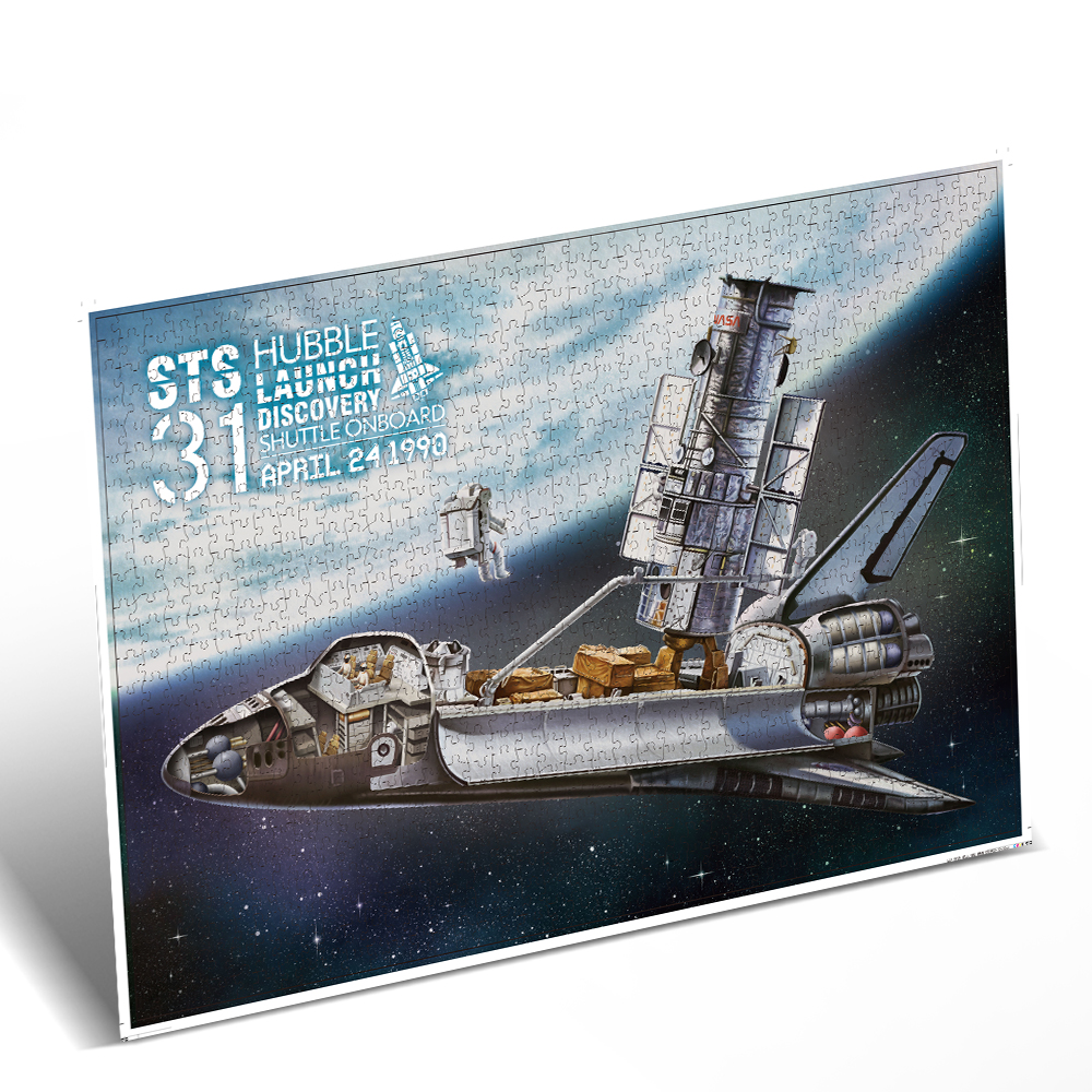cubicfun-nasa-2d-puzzle-ds1030h-hubble-navette-puzzle-2d image 2