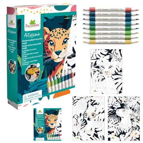 sycomore-artissimo-feutres-par-num-ro-jungle-pm image 3