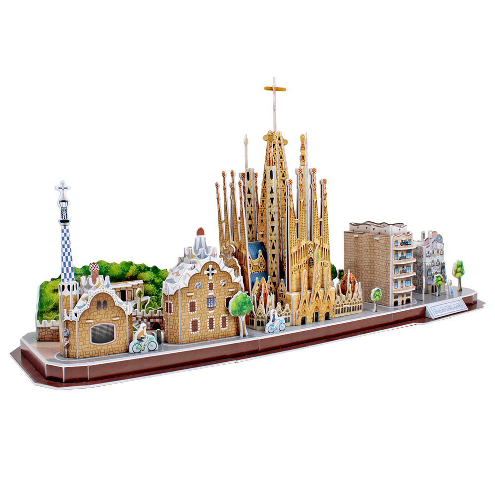 cubicfun-city-line-barcelona-mc256h-puzzle-3d-sans-colle image 2